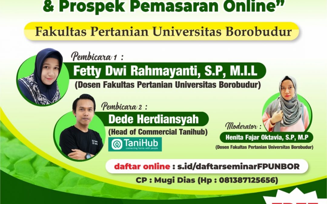 Seminar Online ” Urban Farming dengan Microgreen & Prospek Pemasaran Online”